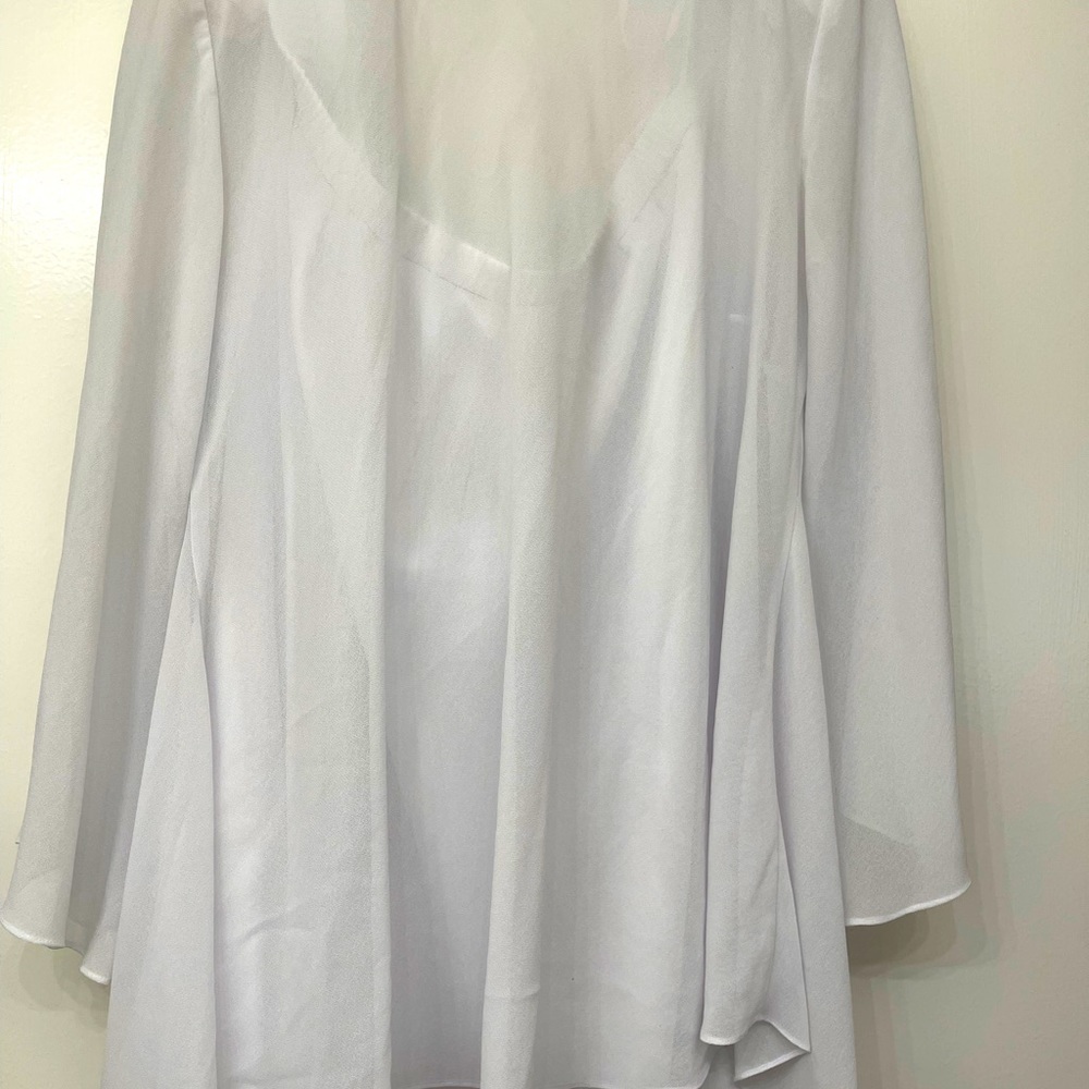 Beautiful White 2 piece dress with matching cover up.